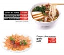 Menu Sushi Rama - Les menus udon et menu carpraccios saumon