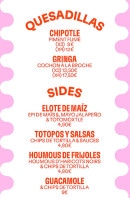 Menu Taco Mesa - Les quesadillas et sides