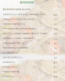 Menu African Kitchen Paris - Les boissons 