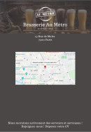 Menu Au Métro - Carte et menu Au Métro Paris