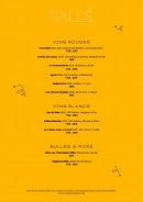 Menu Balls - Vins