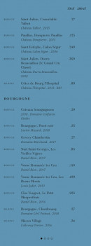 Menu Brasserie Rosie - Les vins blancs