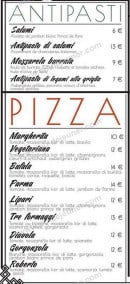 Menu Da Vito - Les antipastis et pizzas 