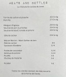 Menu Jones café - Exemple de menu