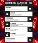 Menu L'atelier des Artistes - Cocktails