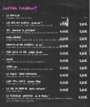 Menu Le Marilyn - Les cocktails tendance