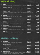 Menu Le Marilyn - Les mojitos, caïpis et cocktails sucrés