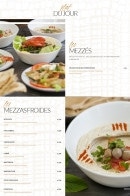 Menu Les Passagers De Beyrouth - Les mezzés et mezzas froides