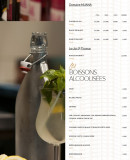 Menu Les Passagers De Beyrouth - Les vins suite et boissons alcoolisées
