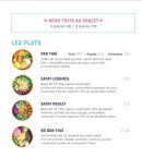 Menu Sukhumvit - Les plats