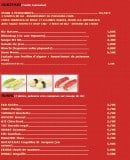 Menu Sukiyaki - Les sukiyaki et les sushis 