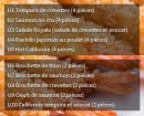 Menu Sushi Buffet - Les tempuras à emporter