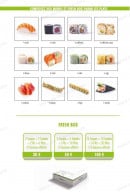 Menu Sushi fresh - Composez votre sushi et fresh box