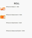 Menu Sushi Rainbow - Roll