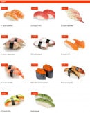 Menu Sushi Room - Les sushis