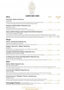 Menu Ya lamai - Les vins