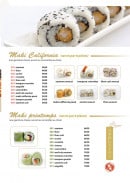 Menu Yoshi - Sashimi et Makis page 2