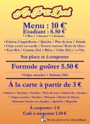 Menu Au p'tit doré - Menus à la carte