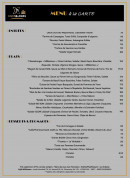 Menu Café Millésimes - La carte