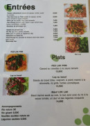 Menu Kin Kin - Les entrées et plats