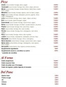 Menu La Stella - Les pizzas, gratins ...