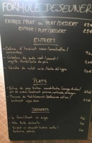 Menu Le Singe à Paris - La formule déjeuner 