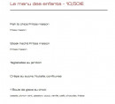 Menu Les affranchis - Le menu des enfants - 10,50€