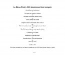 Menu Les Grandes Marches - Menu club