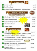 Menu Miroir d’Afrique - Les entrées, grillades et fritures