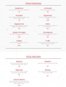 Menu Morello Pizza - Les pizzas