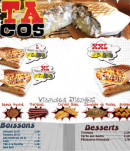 Menu Orient express - Les tacos, desserts et boissons