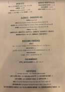 Menu Café d'Italie - Boissons et cafeterie
