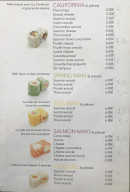Menu Nems & Sushi - Les california, maki, salmone maki