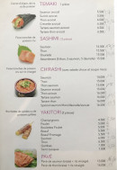Menu Nems & Sushi - Les Temaki, sashimi, chirashi...