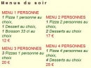 Menu Pizzeria del Gladiatore Subito - Munus du soir