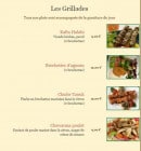 Menu Place du Liban - grillades