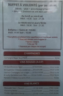 Menu Shinjuku - Buffet à volonté, champagnes et vins