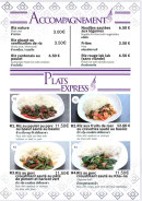 Menu thai vien  2 - Accompagnements et plats express