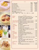 Menu Tricotin - Vins et desserts