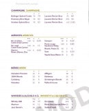 Menu Bistrot de l'Echanson - Les champagnes, les apéritifs ...