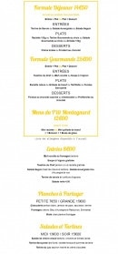 Menu Les fondus de la raclette - Les formules, entrées, planches...