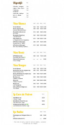 Menu Les fondus de la raclette - Les digestifs et vins