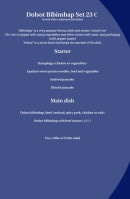 Menu Raon - Menu 23€