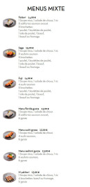 Menu Sushi Kyomy - Les menus mixtes