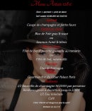 Menu César Palace - Le menu artiste