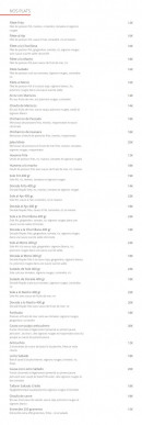Carte et menu de Cevicheria Bon Bon à Paris 15 — plats