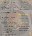 Menu Food Court - Les burgers, sides et desserts