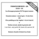 Carte et menu de Good News Coffee Shop à Paris 15 — Formule brunch