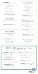 Menu Happy Grill - Desserts, alcools Coréen et menus