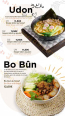 Menu Himeji-jo - Udon et Bo bun